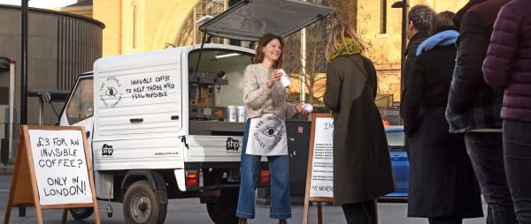 Single Homeless Project x CPB London launch The Invisible Coffee Company